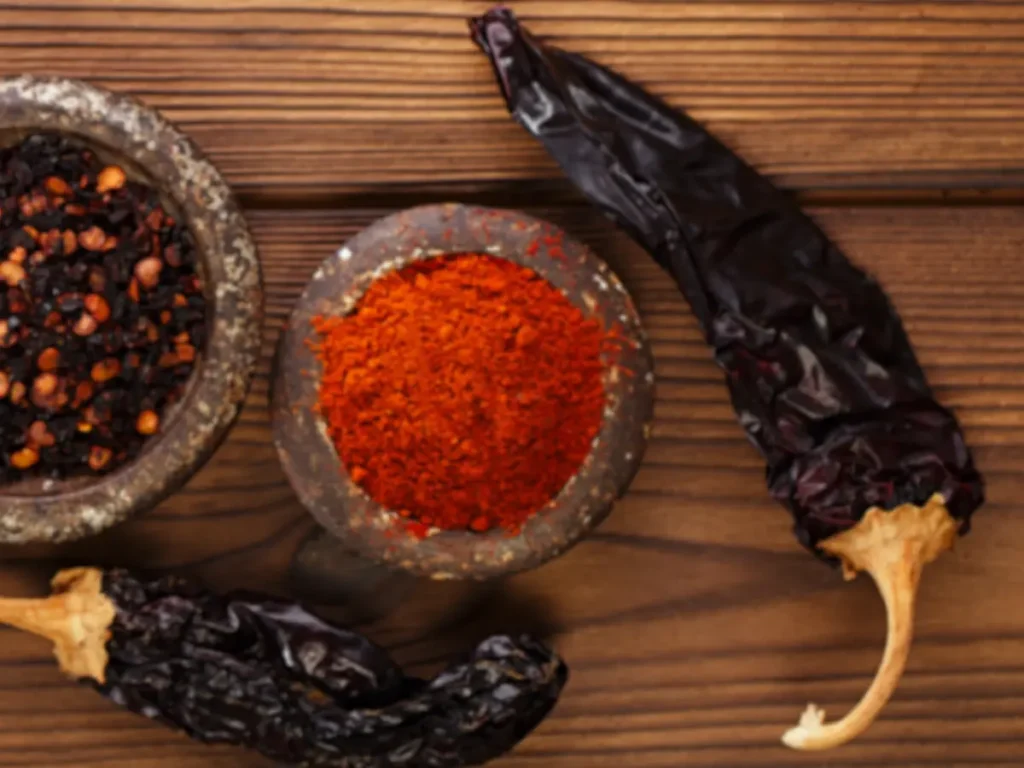 Chipotle peppers with chipotle powder